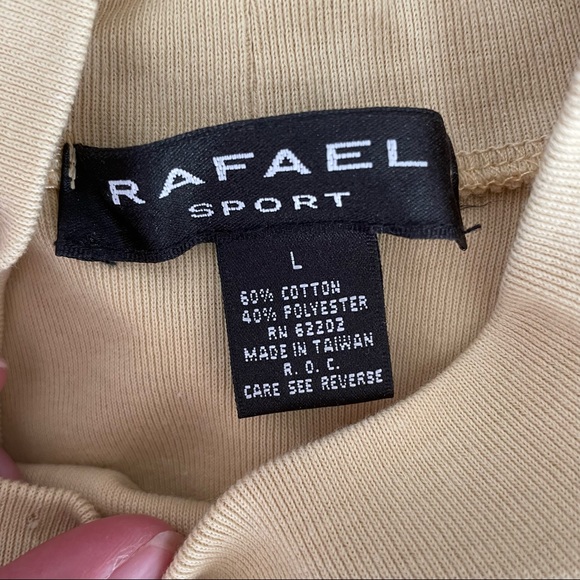 Rafael Sport Yellow Sleeveless High-Neck Shirt Size Large - Picture 7 of 8